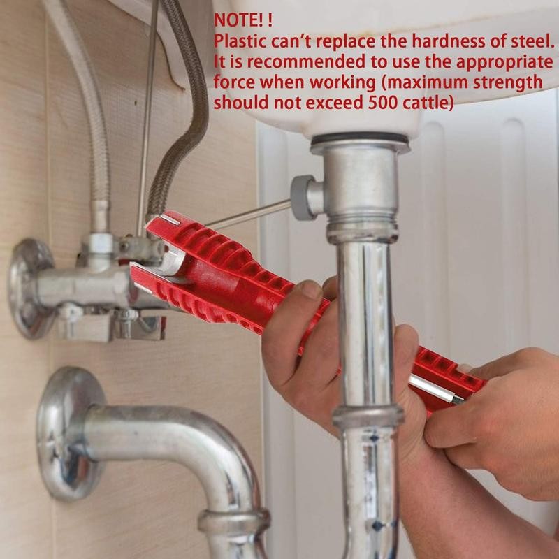 Multifunctional Faucet Wrench (1 Count), Sink Faucet Installer Tool, Basin Wrench