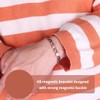 Tomedeks 2 PCS Magnetic Bracelets for Women, Copper Bracelet, Silver