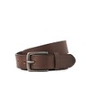 JACK & JONES Jacian Men's Leather Belt, Brown Stone, 105