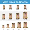 30PCS M12 Rivet Nuts Carbon Steel Zinc Plated Metric Rivets
