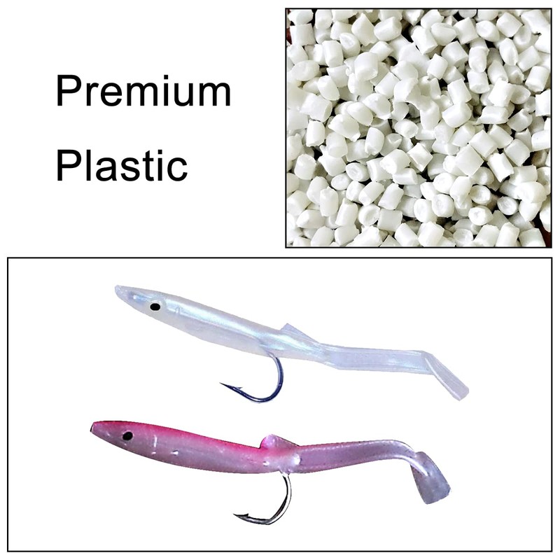 10 Pcs Sea Eel False Fishing Baits Soft Plastic Sea