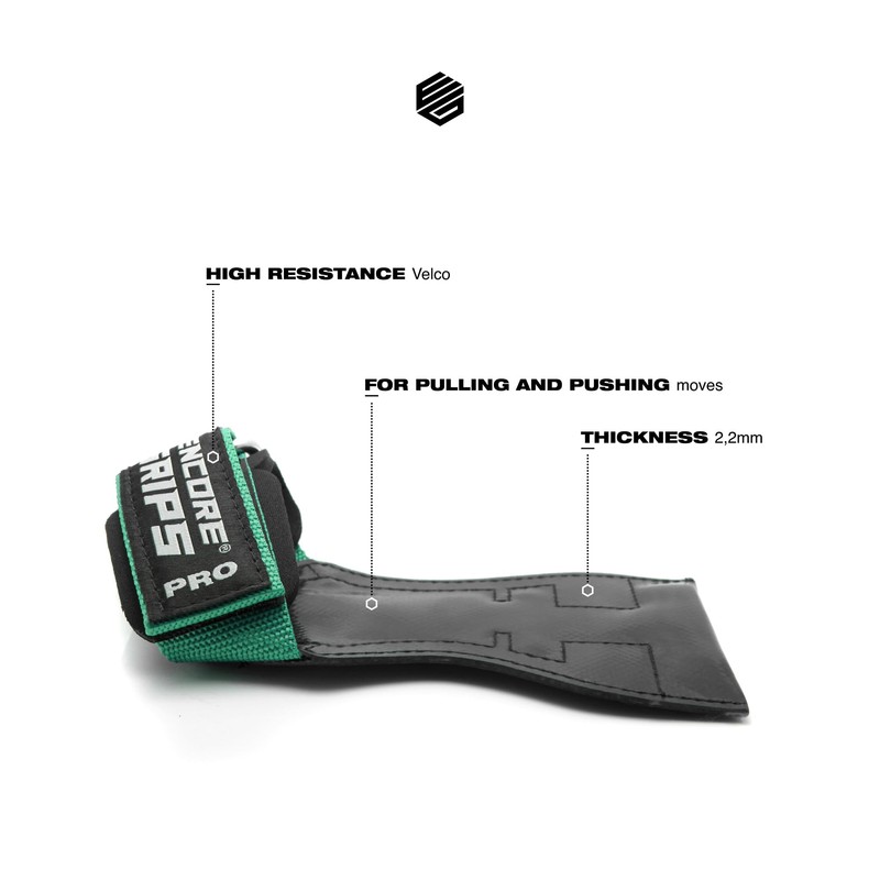 Encore Grips® Lifting Straps for Strength Training, Fitness, Bodybuilding, Weightlifting,