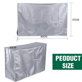 ZKGYUS Outdoor Air Conditioning Cover, Air Conditioning Cover, Air Conditioning Cover, Outdoor Device, Anti-Dust, Anti-Snow, Waterproof, Sunproof (80 x 30 x 57 cm)