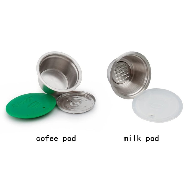 Capsulone Refillable Coffee Capsule Milk Pod fit for Dolce Gusto