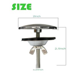 2 Inch Kitchen Sink Hole Cover,Bright Chrome Stainless Steel Faucet Hole Cover,Kitchen Sink Tap Hole Plate Stopper Cover Blanking Metal Plug, Sink Hole Cover Stainless Steel