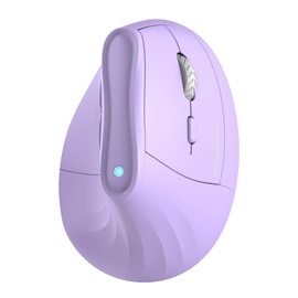 KYSONA - mouse de torre inalámbrico ergonómico de 57°, mouse Ergo silencioso vertical, Bluetooth (BT5.0, BT3.0) y 2.4G, (800/1200/2400/2400/4000), 7 botones para Windows, macOS, iPadOS, portátil, PC,