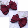 Sttiafay Large Hair Bow Clip Red Fabric Bow Hair Barrette