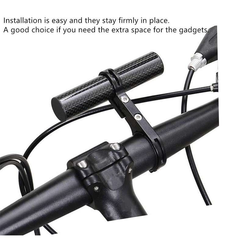 ETOPARS Bike Handlebar Extender Carbon Fiber Single Clamp Extension Mount