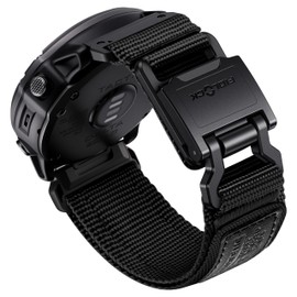 Bandletic Compatible with Garmin Fenix 5X 6X 7X Watch Band - 26mm Easy-Fit Rugged Nylon Strap with Magnetic Fidlock Buckle for Fenix 8 51mm/7X 6X Pro/5X Plus/3/3 HR/Tactix/Epix Pro2 51mm/Instinct 2X
