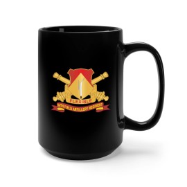 MIP Black Mug 15oz - 94th Field Artillery Regiment - DUI w Br - Ribbon X 300