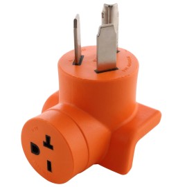 AC WORKS® 250V Dryer Outlet Adapter AD1030620 | NEMA 10-30P to NEMA 6-20R