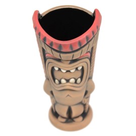 2023 Tiki Farm - A#1 BOSS Man Tiki Mug by Tank - Brown with Red Accents
