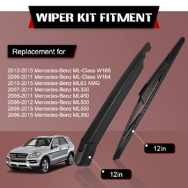 Para R-Class (W251) 2006 – 2013 trasera parabrisas Brazo Limpiaparabrisas (& Blade Set