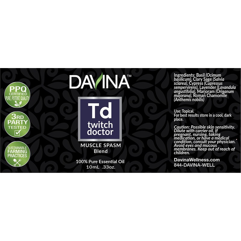 Twitch Doctor Pure Essential Oil Blend 10ml by Davina