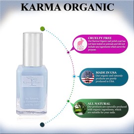 karma organic Natural Nail Polish - Non -Toxic Nail Art, Vegan and Cruelty-Free Nail Paint (Allison Road)