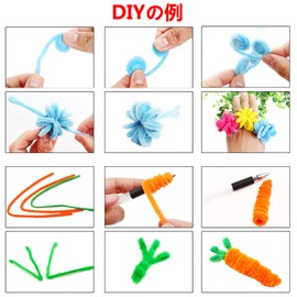 SHULLIN Wire Art, 100 Pieces, 10 Mixed Colors, Crafting Mall, Crafting Materials, Children's Educational Toys, Chenille Sticks, Christmas Tree Ornaments, DIY Ornaments