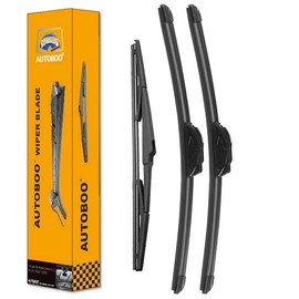 AUTOBOO 26"+19" Windshield Wipers with 16" Rear Wiper Blade Sets Replacement for 2010 2011 2012 2013 2014 2015 Toyota Prius -Original Factory Quality (Pack of 3)