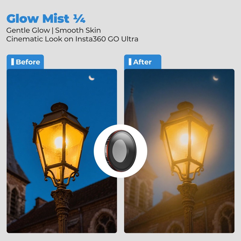 Freewell Glow Black Mist Filter for Insta360 GO Ultra –