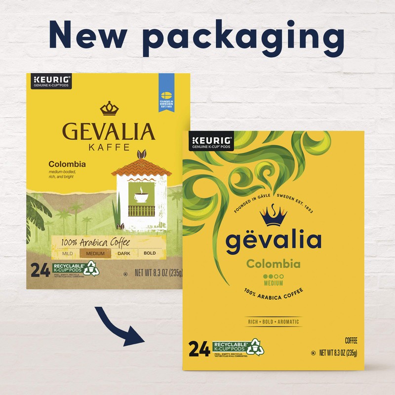 Gevalia Colombia Medium Roast K-Cup Coffee Pods (24 ct Box)