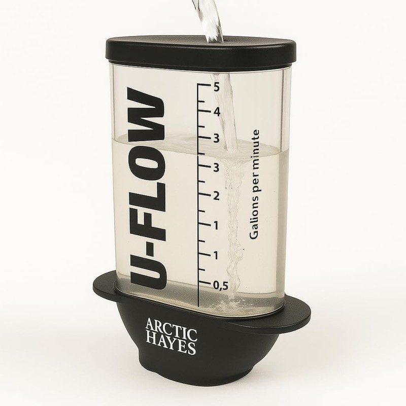 Kudos-Trading U-Flow Handheld Water Flow Tester – Portable Water Flow