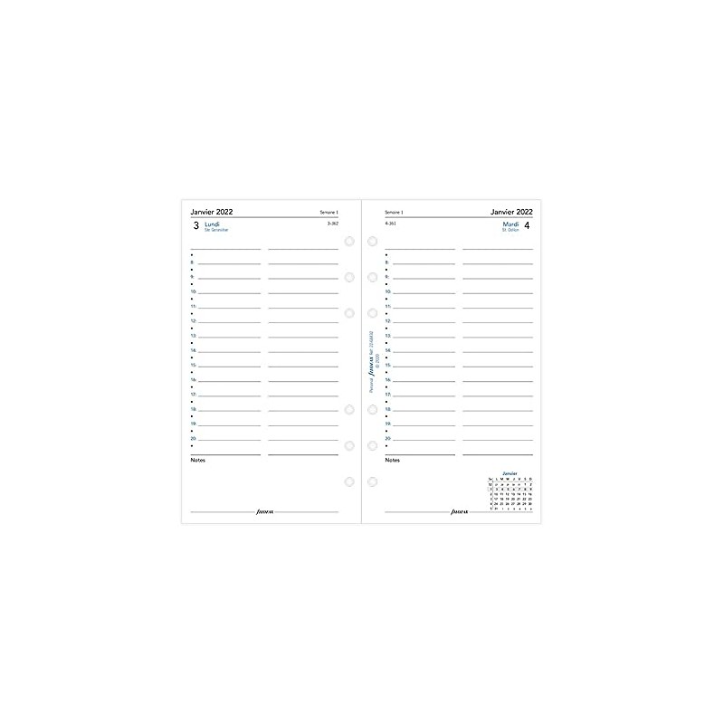 FIL OFAX 68432-1 Refill Pack for Personal Organiser, 1 Day