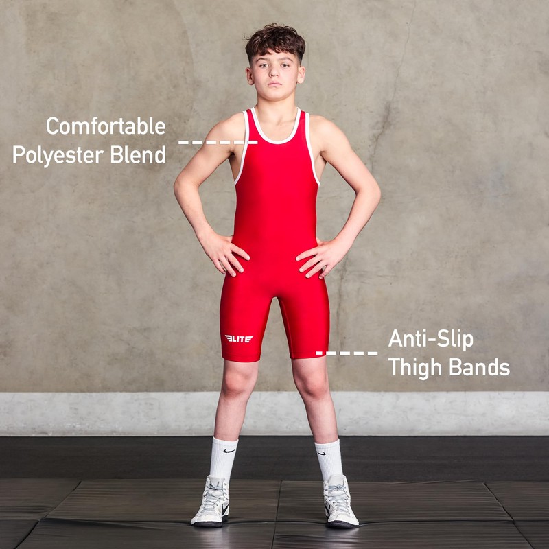 Elite Sports Kids Wrestling Youth Singlet, Standard Boys Wrestling Singlets,