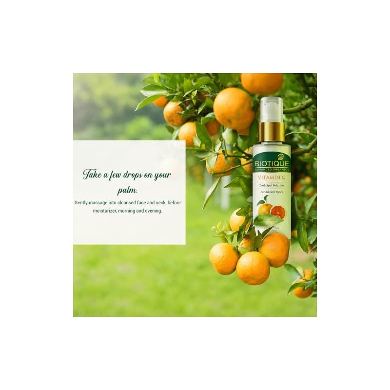 Biotique Vitamina C Dark Spot Solution Sérum facial, para todo