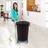 W B D WEIBIDA Round Dolly with Wheels, Heavy Duty