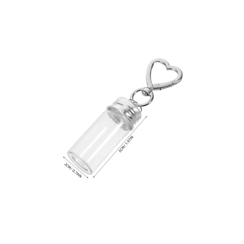 ifundom 10 Pcs Clear Gag Key Holder for Bottles, Bags