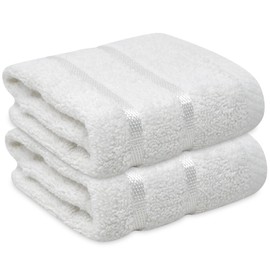Towelogy® Fast Drying Flannel Face Cloth 100% Cotton Super Soft Premium Washcloths Facial Towels | OEKO-TEX Certified 33x33 cm (Snowy, 2)
