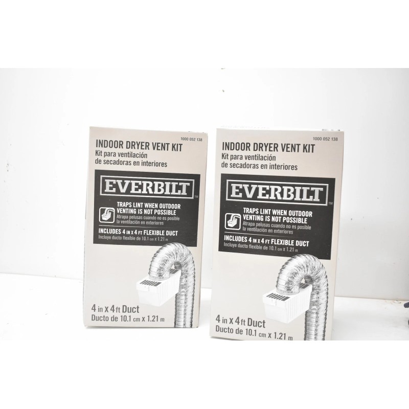 Everbilt Indoor Dryer Vent Kit 4in x 4ft 1000 052