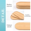 3 Pack Bamboo Trays for Bathroom Shampoo Shower Dispenser Holder