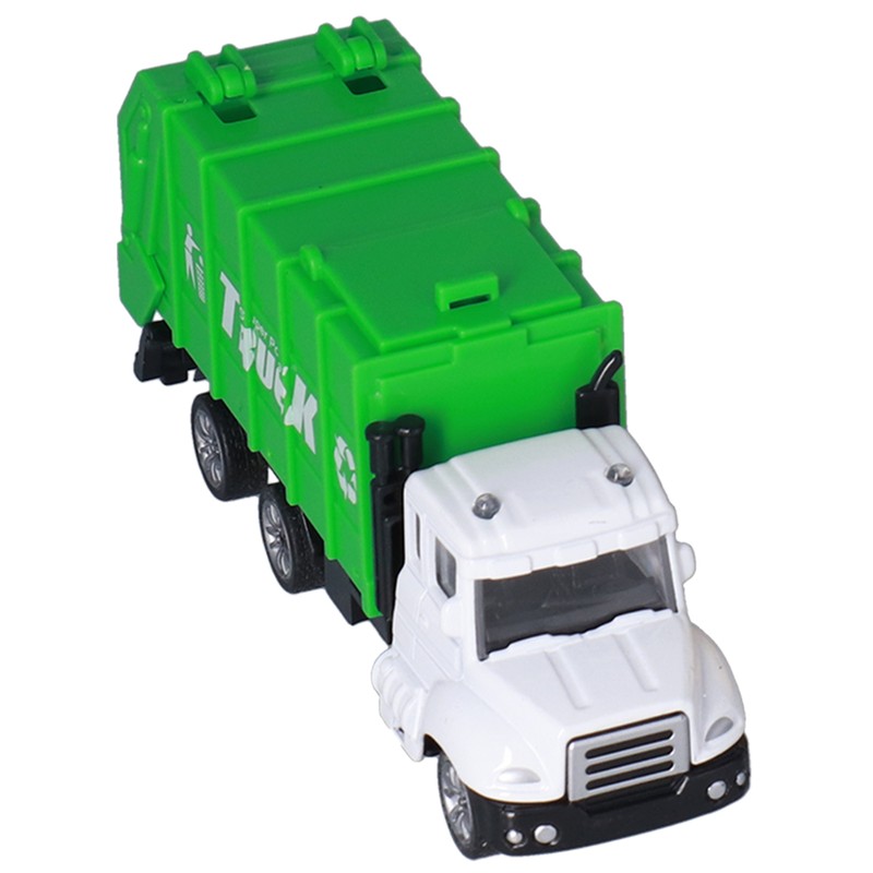 3pcs 1:50 Garbage Truck Models Set Plastic Alloy Sanitation Tanker