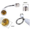 RONG&LAN 2 pack 8" Flexible Light Bulb Lamp Socket Adapter
