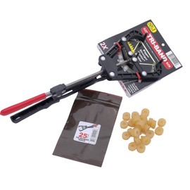 Tri-Band Castration Bander. Includes 25 Bands for Cattle, Sheep, Goats and Other Livestock. Other uses May pertain.