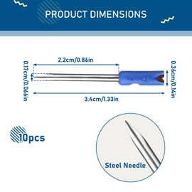 Jeffdad 10pcs Standard Tagging Gun Needles, Replacement Needles for Tagging Gun for Clothing Retail Tagging Gun Needles Price Tag Gun Needles Micro Gun Needles