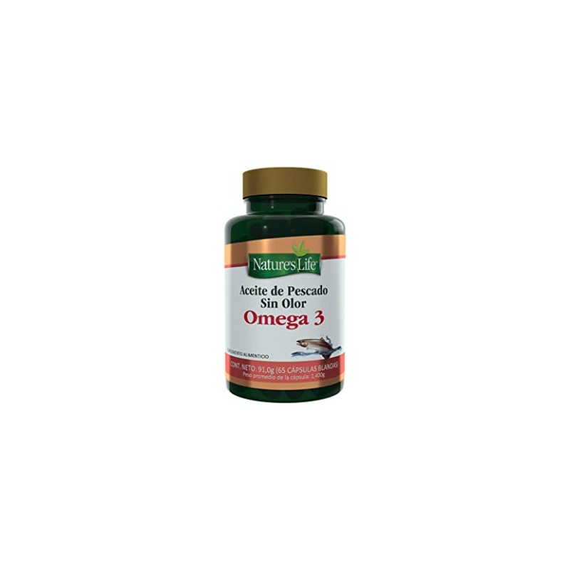 Nature's Life Aceite de Pescado Omega 3 65 Cápsulas