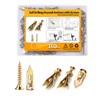 Jyphorixal 160 PCS Drywall Self Drilling Anchors with Screws Kit,80