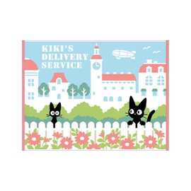 Marushin 1145020200 Towel Bath Mat, Ghibli, Kiki's Delivery Service, Jiji One Day, Antibacterial, Deodorizing, Thick, Washable