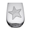 HullSpeed Designs Starfish Engraved Stemless Wine Glasses (Set of 2)