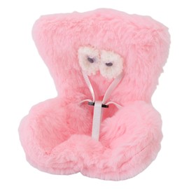 XUMIUZIY Doll Car with Air Vent Clamp/Holder, Cute Car for Dolls with Soft Furry Cushion, Safety Plush for Desktop Display Decoration Blind Box Fans Collectors (Pink)