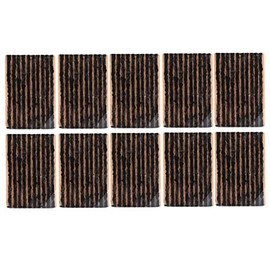 Tbest Herramientas de Reparación Neumáticos y Ruedas, 100 Unidades, 100x3mm, Tapón Neumáticos, Neumático sin Tubo, Tira Sellado Goma, Recuperación Punción (Negro)