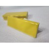 Daltile Sunflower Yellow Ceramic Tile Bullnose Backsplash Curved Edge Subway