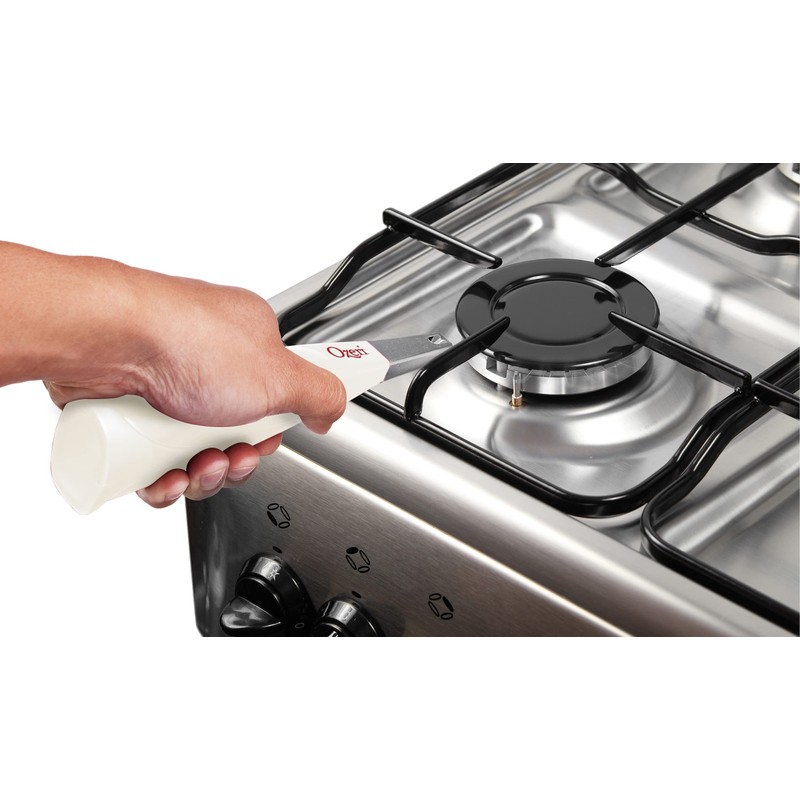 Ozeri Encendedor de estufa piezoeléctrica, sin llama (blanco)