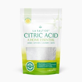 LA SALT CO Citric Acid 2 Pound Pouch, 100% Pure Food Grade, USP, Kosher, Non-GMO, Fragrance Free Fragrance Free