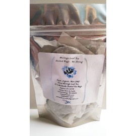 Moringa Oleifera Malunggay Leaf Tea Bags 100% Pure Moringa - All Natural! (10 Pk) - MADE FRESH ON DEMAND!