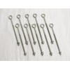 x10 M6 X 300MM Zinc Plated Folded Straining Eyebolts Nut