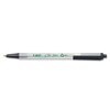 BIC CSEM11BK Ecolutions Clic Stic Retractable Ballpoint Pen Black Ink