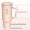 Dipsa 40 Oz Insulated Matte Tumbler with Handle and Straw