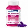 MultiBlue - Colageno + Biotina 60 Capsulas | Formulado con